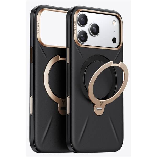 Kryt na mobil Torras Ostand Q3 VegSkin na Apple iPhone 18 Pro Max čierny

