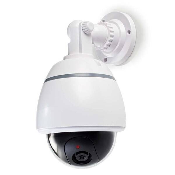 Maketa zabezpečovacej kamery Nedis s blikajúce LED, dome, IP44, vonkajšie 

