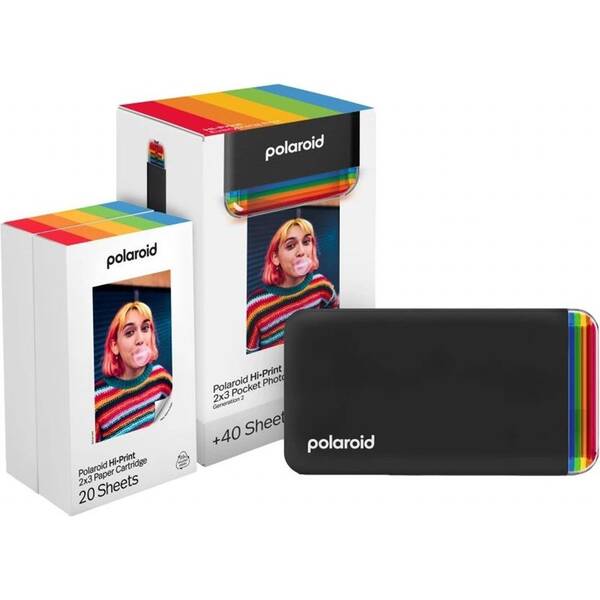 Fototlačiareň Polaroid Hi-Print Gen 2 E-box čierna

