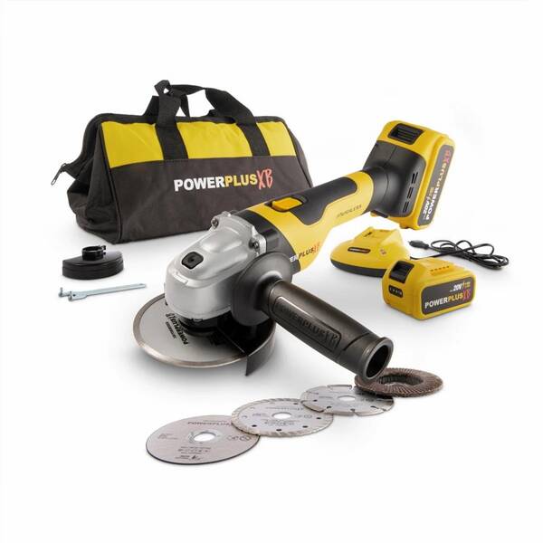 Uhlová brúska akumulátorová POWERPLUS POWXB20030 (s batériou) 

