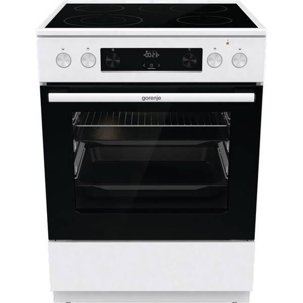 Sklokeramický sporák Gorenje GECS6C70WPA biely

