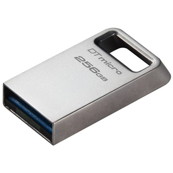 USB flashdisk Kingston DataTraveler Micro Metal 256GB strieborný

