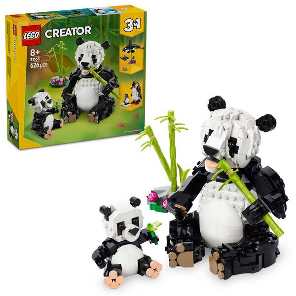 Stavebnica LEGO® Creator 3 v 1 31165 Divoká zvířata: Pandí rodinka 


