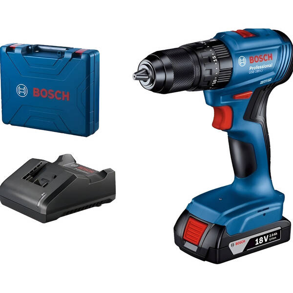 Aku vŕtačka Bosch Professional GSB 185-LI (s batériou) 

