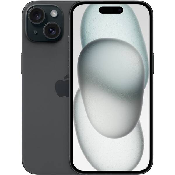 Mobilný telefón Apple iPhone 15 256 GB čierny 

