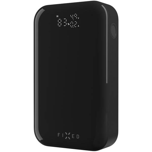Powerbank FIXED Zen 10 Pro, 10 000 mAh, 30W, LCD displej čierny

