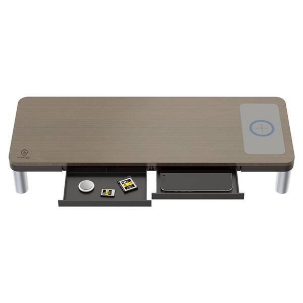 Podstavec pod monitor Powerton ERGO DOKY Monitor Stand imitácia dreva

