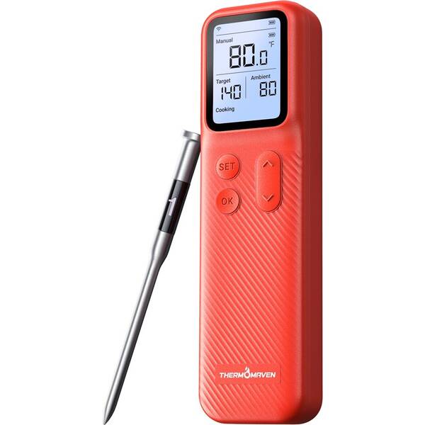 Teplomer do mäsa ThermoMaven P1 červený

