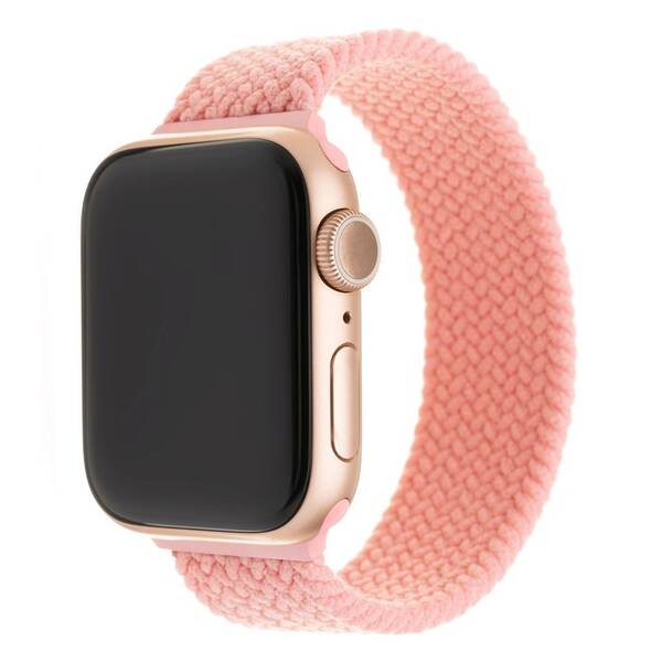 Remienok FIXED Nylon Strap na Apple Watch 38/40/41 mm, veľkosť L ružový

