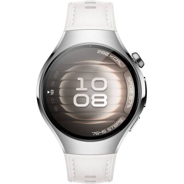 Inteligentné hodinky Huawei Watch 5 42 mm LTE - Silver + White Composite Strap biele

