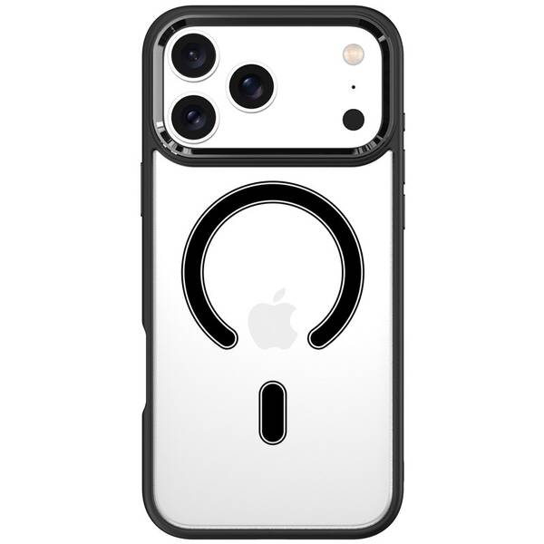 Kryt na mobil WG Iron Eye Magnet na Apple iPhone 17 Pro Max čierny/priehľadný

