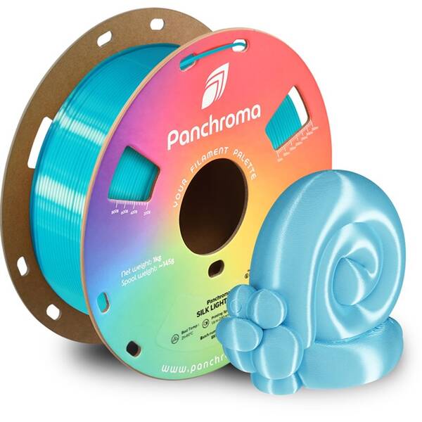Tlačová struna (filament) Polymaker Panchroma PLA Silk modrý


