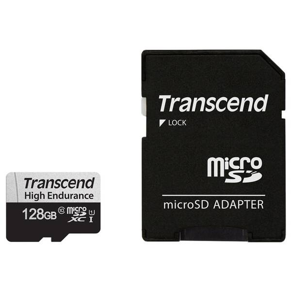 Pamäťová karta Transcend 128GB UHS-I U1 (95R/45W) + adaptér 

