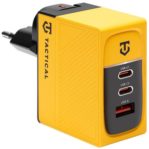 Nabíjačka do siete Tactical Nett Warrior GaN 100 W žltá

