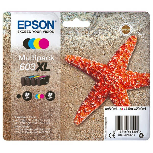 Cartridge Epson 603XL, 550/3x350 strán - CMYK 

