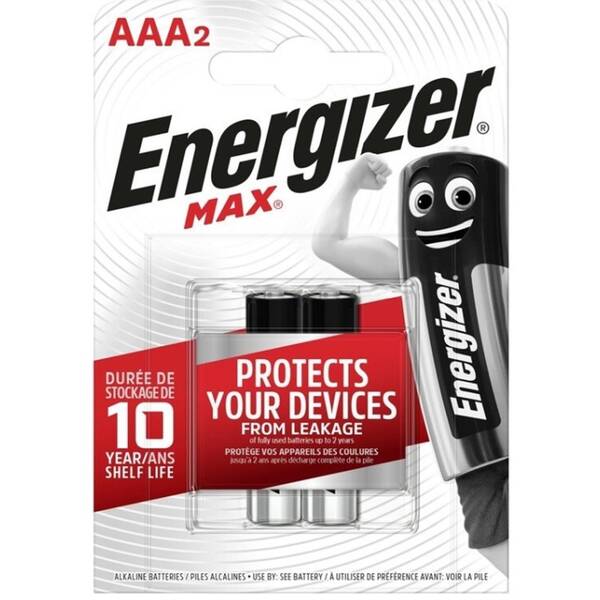 Batéria alkalická Energizer LR03 MAX+ AAA (2 ks) 

