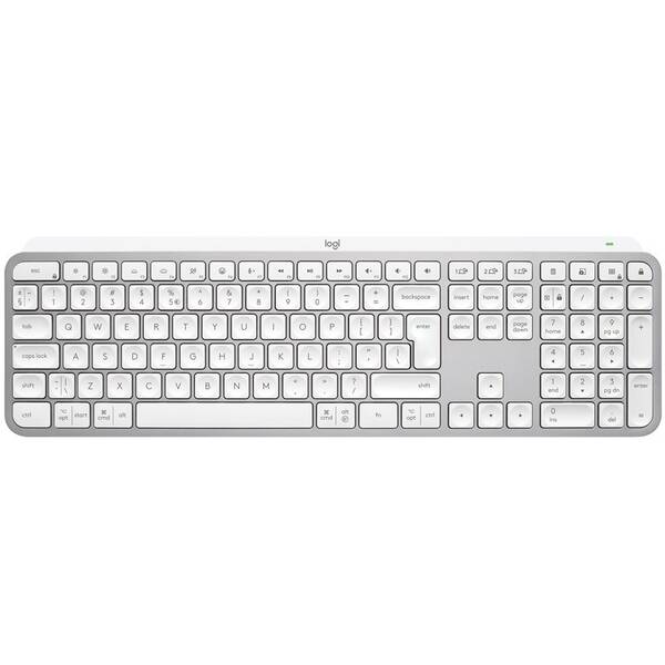 Klávesnica Logitech MX Keys S,  CZ/SK layout sivá

