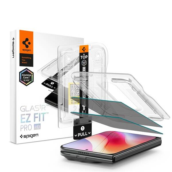 Tvrdené sklo Spigen tR EZ Fit Pro HD (Privacy) na Apple iPhone Duo (2 ks) priehľadné

