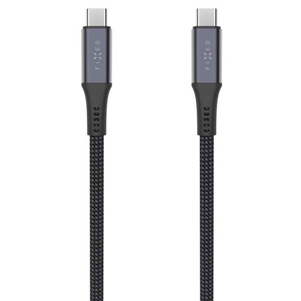 Kábel FIXED USB-C/USB-C, PD 3.1, 240W, 2 m sivý

