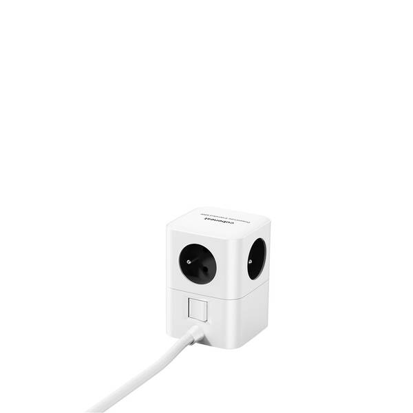 Rozbočovacia zásuvka Cubenest PowerCube 4xAC, PD 65W, 2xC,1xA, 1.5m kabel sivá/biela

