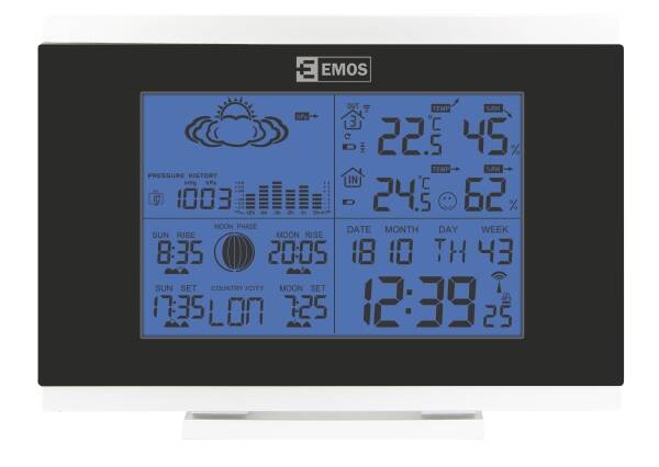 Meteorologická stanica EMOS AOK-5018B biela

