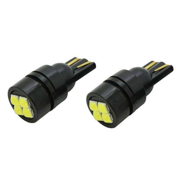Autožiarovka Compass 4LED 3030 12V T10 (2 ks) biela

