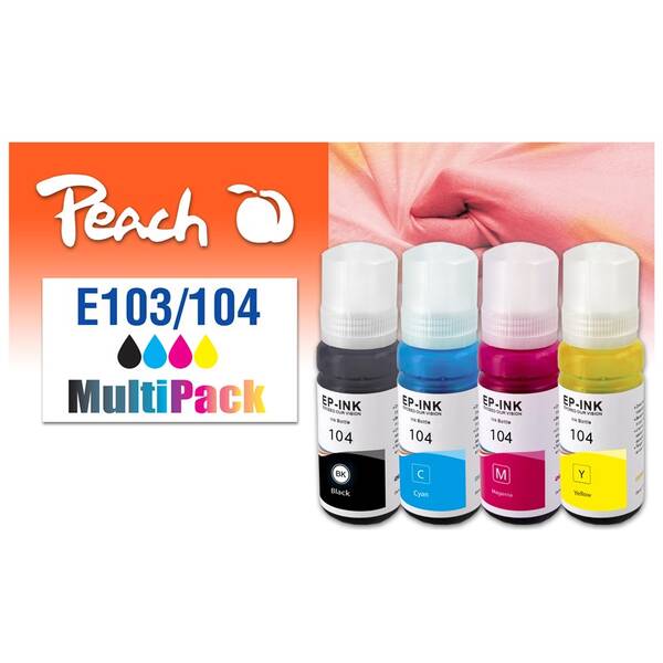 Cartridge Peach Epson 103/104 MultiPack, 1x 4500, 3x 7500 strán - CMYK 

