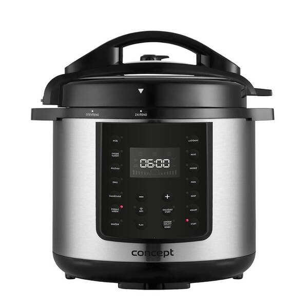 Multifunkčný tlakový hrniec Concept CK8001 čierny/nerez

