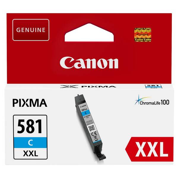 Cartridge Canon CLI-581XXL C, 282 strán 

