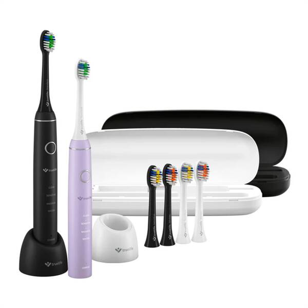 Súprava zubných kefiek TrueLife SonicBrush Compact Duo Black / Lavender čierna/fialová

