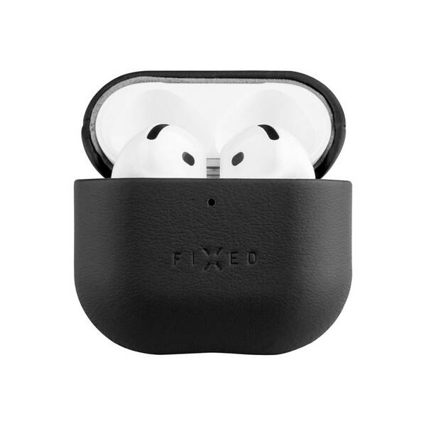 Puzdro FIXED Kožené puzdro PodsLeather pre Apple AirPods 4 čierne

