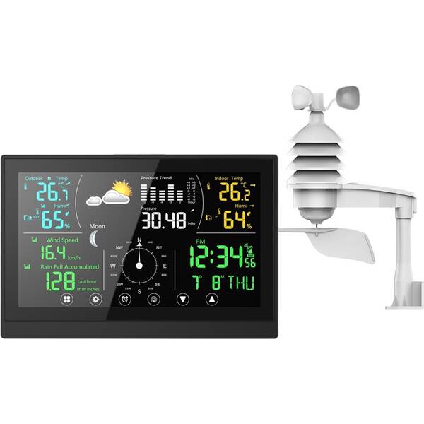 Meteorologická stanica WG WG1 PROFI čierna

