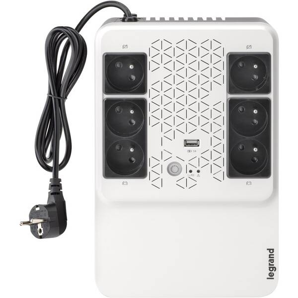 Záložný zdroj Legrand UPS UPS Keor Multiplug 600VA/360W FR, Line-interactive, Tower, výstup 6x SK, USB 

