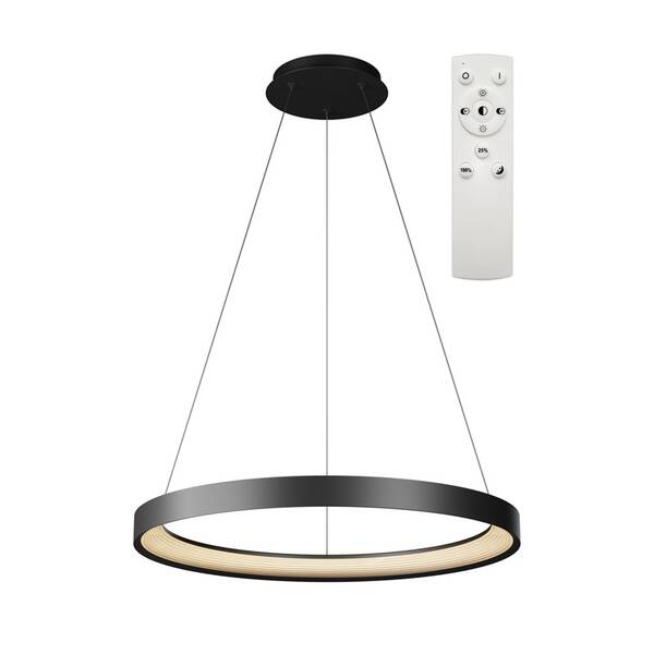 Závesné svietidlo Top Light Orbit 50CZ RC, 40W, max.4000lm, stmievanie, 3000-6500K, diaľkové ovládanie, 50 cm čierne

