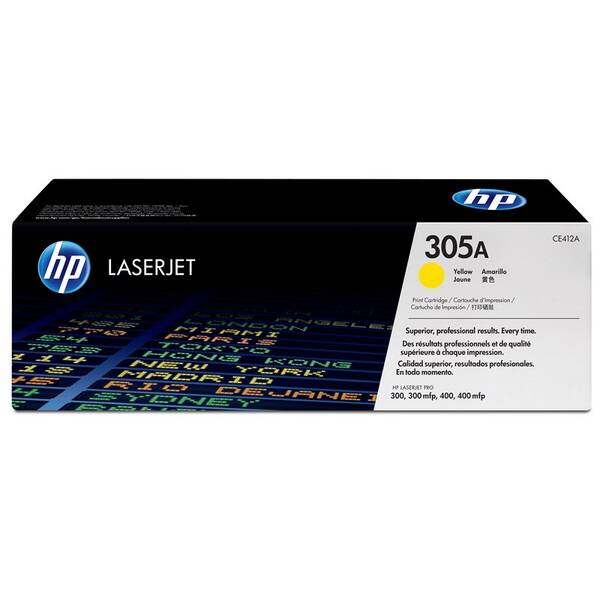 Toner HP 305A, 2 600 strán žltý

