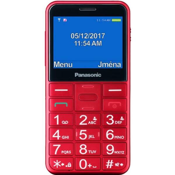 Mobilný telefón Panasonic KX-TU155EXRN červený

