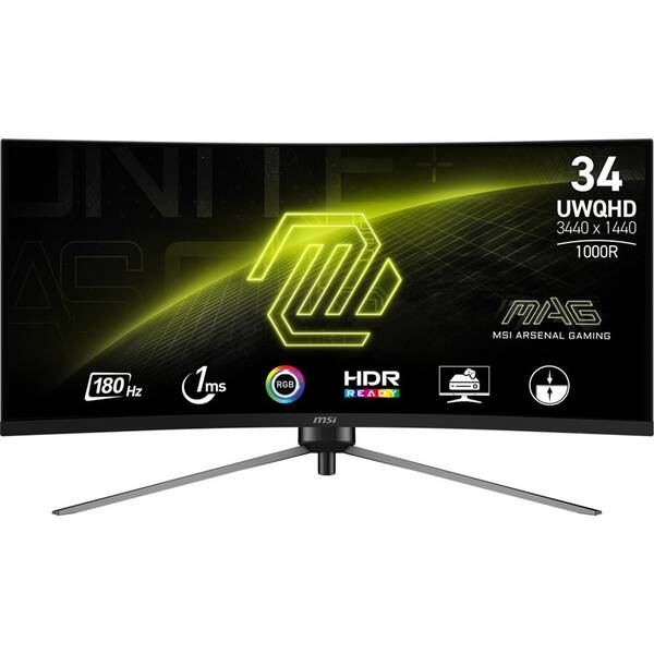 Herný monitor MSI MAG 345CQR čierny

