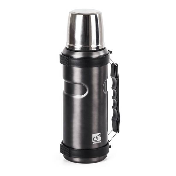 Termofľaša G21 G21TL1S, 1000 ml, ocelově šedá s rukojetí 

