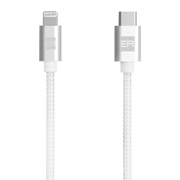 Kábel ERPOWER USB-C/Lightning, 1,2m biely

