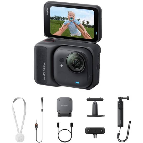 Outdoorová kamera Insta360 GO Ultra Creator Bundle čierna

