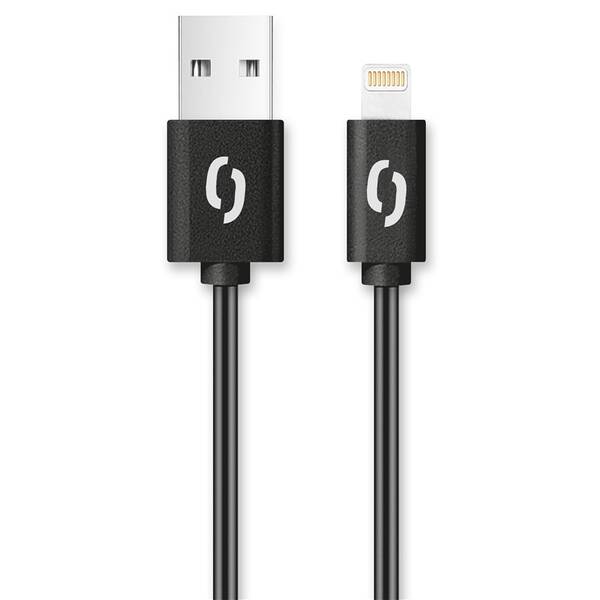 Kábel Aligator USB/Lightning, 2m čierny

