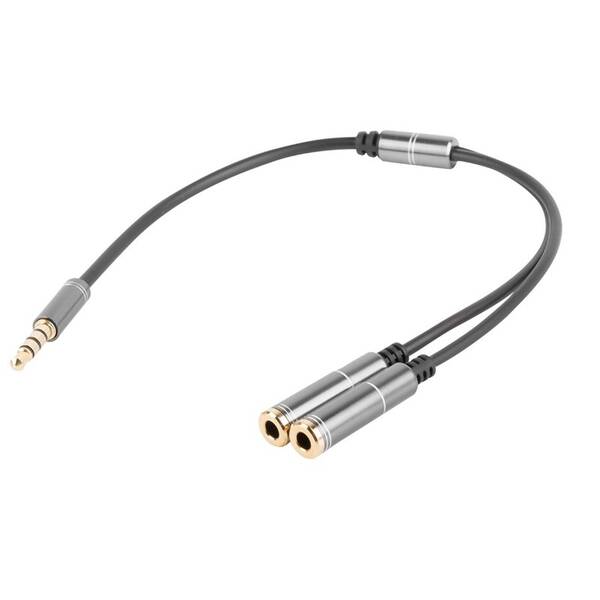 Kábel Genesis NKA-0729 2x 3,5 mm jack (F) na 1x 3,5 mm jack (M) 

