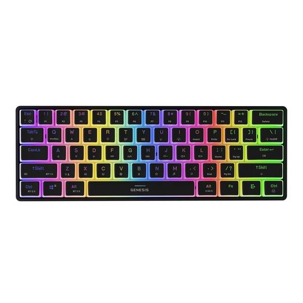 Klávesnica Genesis THOR 660 G2, RGB, Bluetooth, Gateron Red, US layout čierna

