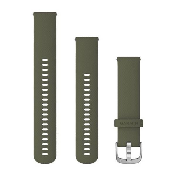 Remienok Garmin Quick Release Bands (20 mm), strieborná pracka zelený


