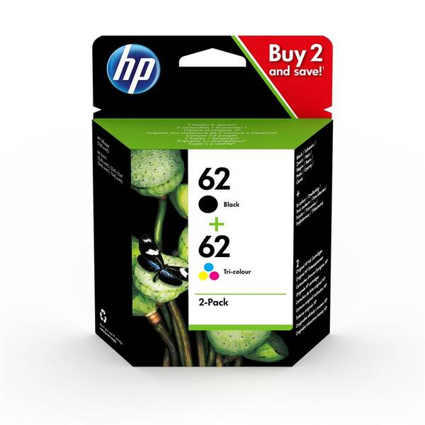 Cartridge HP 62, 200+165 strán - CMYK 

