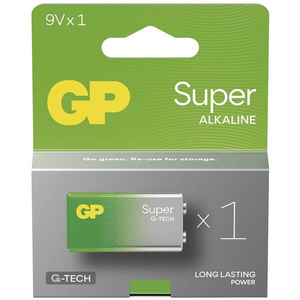 Batéria alkalická GP Super 9V (6LR61), 1 ks 

