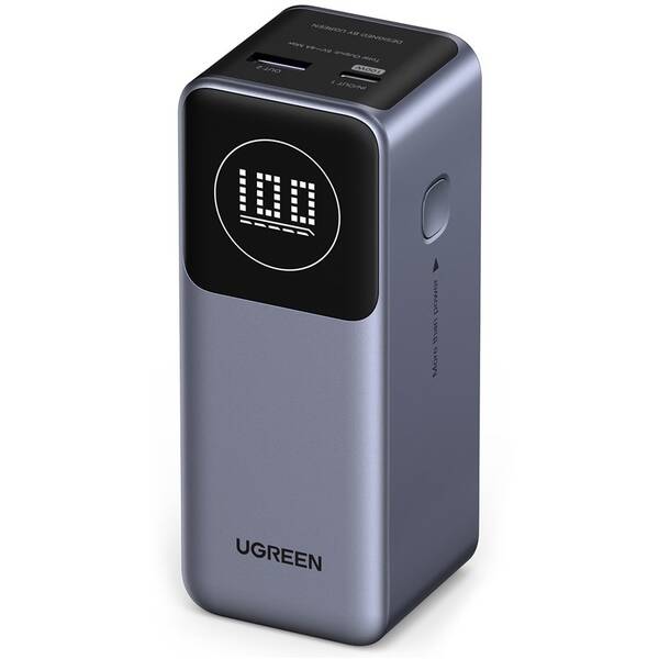 Powerbank UGREEN 12000mAh Quick Charging 100W strieborný

