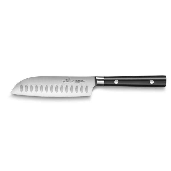 Nôž SANTOKU Lion Sabatier International 904380, 12 cm čierny

