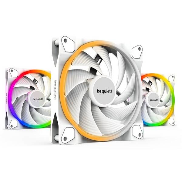 Ventilátor be quiet! Light Wings PWM high-speed 140mm (3 ks) biely

