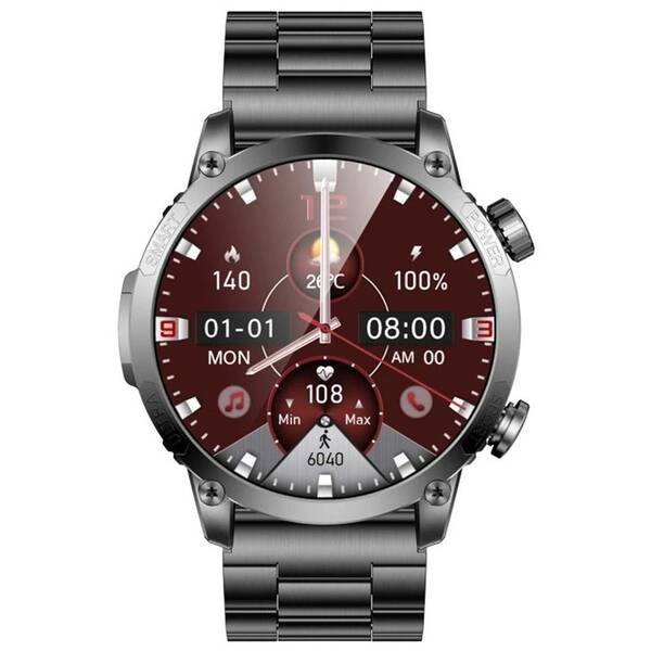 Inteligentné hodinky ARMODD Silentwatch 7 Pro GPS s kovovým řemínkem + silikonový řemínek čierne


